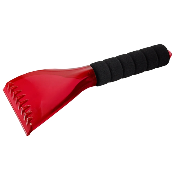 Plastic promotional ice scraper with comfortable foam rubber grip.... from ASI 52840 Evans Manufacturing