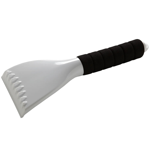 Plastic promotional ice scraper with comfortable foam rubber grip.... from ASI 52840 Evans Manufacturing