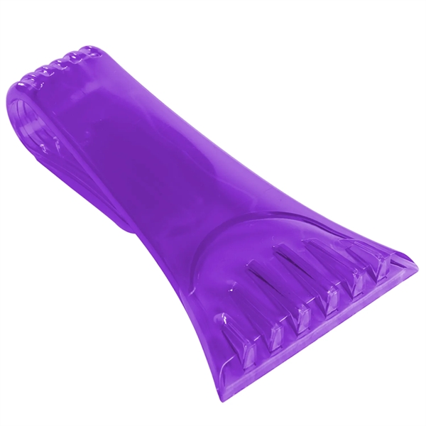 Sturdy promotional ice scraper attaches to visor making it the perfect... from ASI 52840 Evans Manufacturing