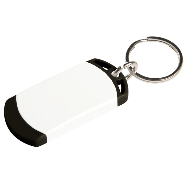 Key tag with two tone design. Made from sturdy plastic.... from ASI 52840 Evans Manufacturing