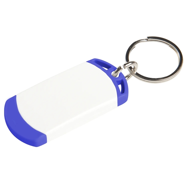 Key tag with two tone design. Made from sturdy plastic.... from ASI 52840 Evans Manufacturing