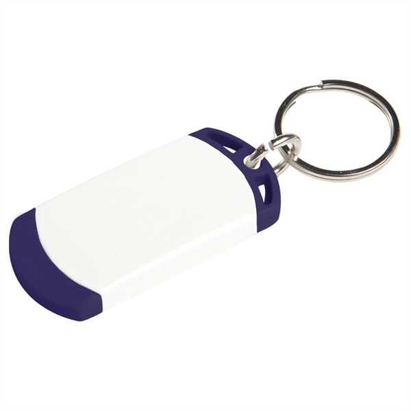 Key tag with two tone design. Made from sturdy plastic.... from ASI 52840 Evans Manufacturing