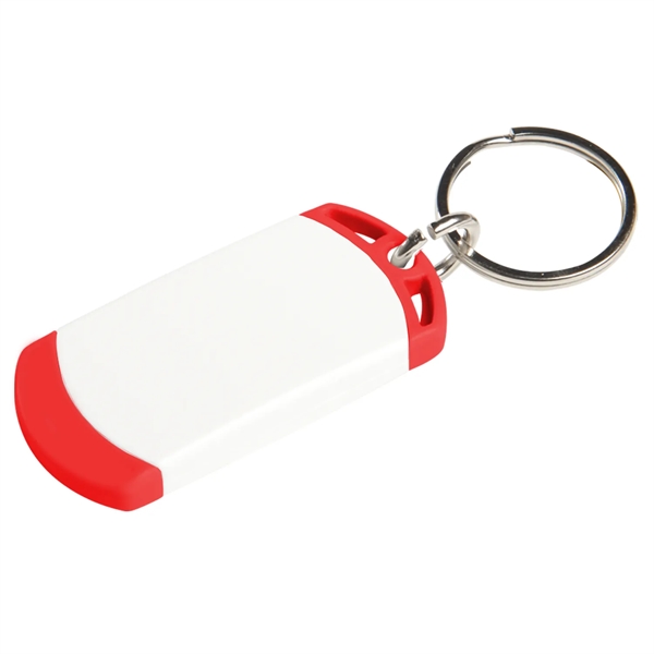 Key tag with two tone design. Made from sturdy plastic.... from ASI 52840 Evans Manufacturing