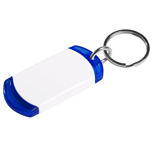 Key tag with two tone design. Made from sturdy plastic.... from ASI 52840 Evans Manufacturing
