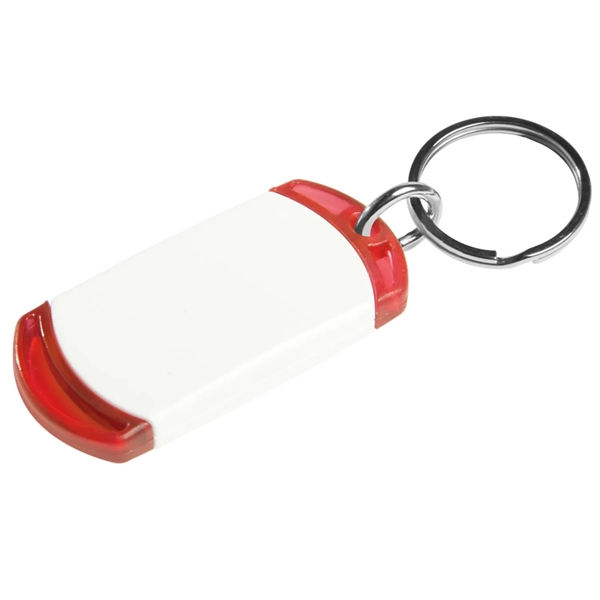Key tag with two tone design. Made from sturdy plastic.... from ASI 52840 Evans Manufacturing