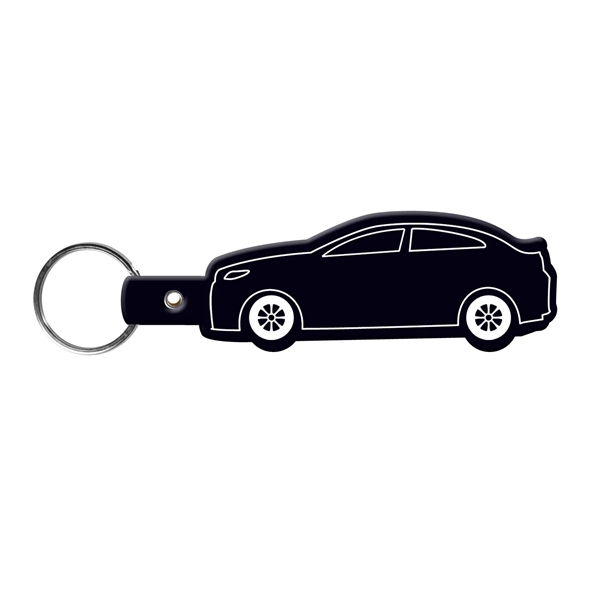Car-shaped key tag made in the USA with a 1" split... from ASI 52840 Evans Manufacturing