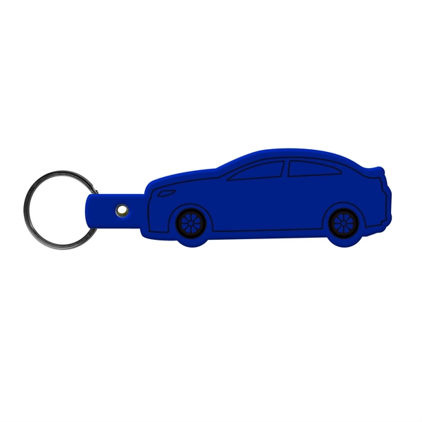 Car-shaped key tag made in the USA with a 1" split... from ASI 52840 Evans Manufacturing