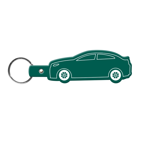 Car-shaped key tag made in the USA with a 1" split... from ASI 52840 Evans Manufacturing
