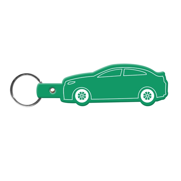 Car-shaped key tag made in the USA with a 1" split... from ASI 52840 Evans Manufacturing