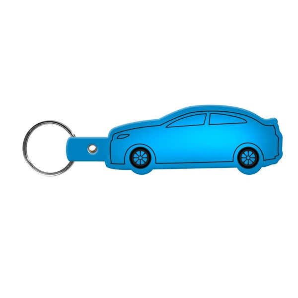 Car-shaped key tag made in the USA with a 1" split... from ASI 52840 Evans Manufacturing