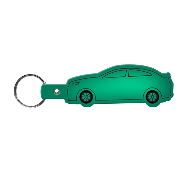 Car-shaped key tag made in the USA with a 1" split... from ASI 52840 Evans Manufacturing