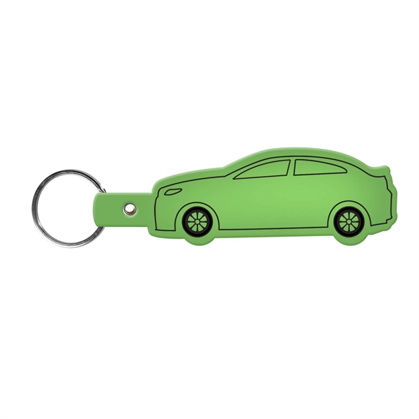 Car-shaped key tag made in the USA with a 1" split... from ASI 52840 Evans Manufacturing