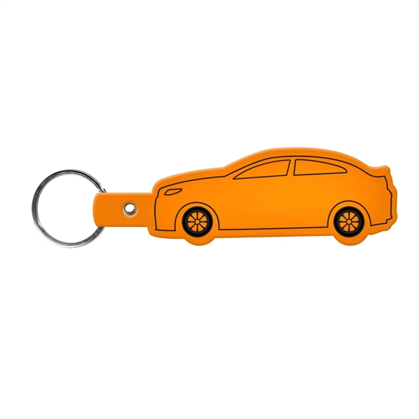 Car-shaped key tag made in the USA with a 1" split... from ASI 52840 Evans Manufacturing