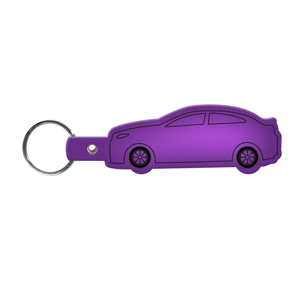 Car-shaped key tag made in the USA with a 1" split... from ASI 52840 Evans Manufacturing