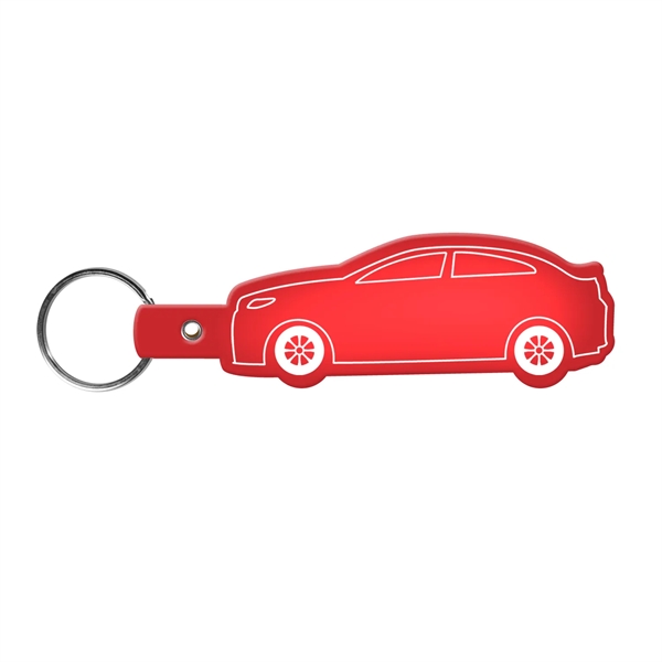 Car-shaped key tag made in the USA with a 1" split... from ASI 52840 Evans Manufacturing