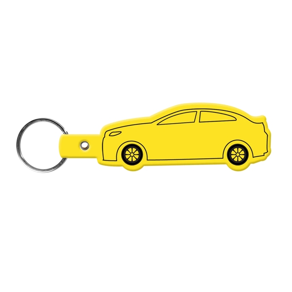 Car-shaped key tag made in the USA with a 1" split... from ASI 52840 Evans Manufacturing