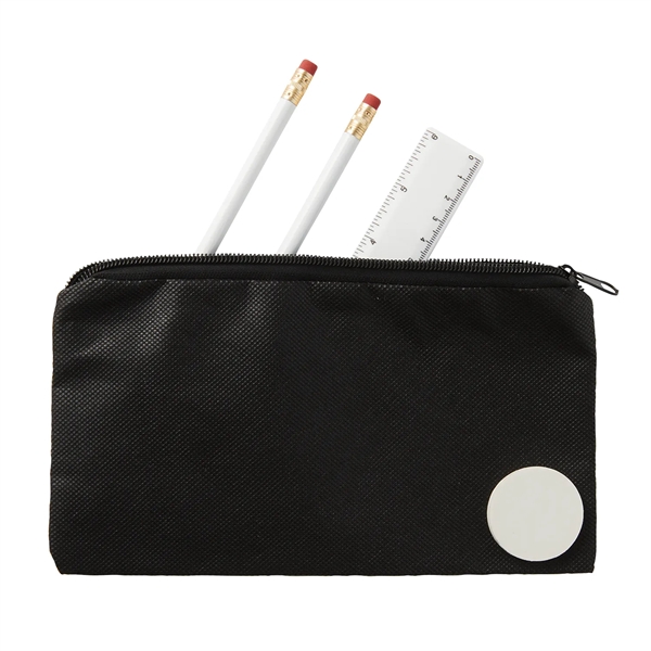 Non-Woven School kit with pouch, two pencils, an eraser and a... from ASI 52840 Evans Manufacturing