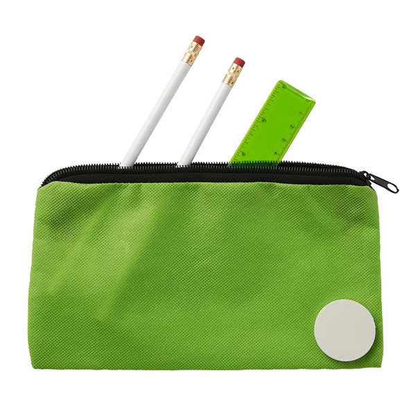 Non-Woven School kit with pouch, two pencils, an eraser and a... from ASI 52840 Evans Manufacturing