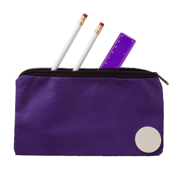 Non-Woven School kit with pouch, two pencils, an eraser and a... from ASI 52840 Evans Manufacturing