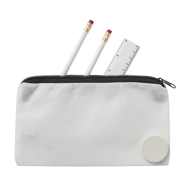 Non-Woven School kit with pouch, two pencils, an eraser and a... from ASI 52840 Evans Manufacturing