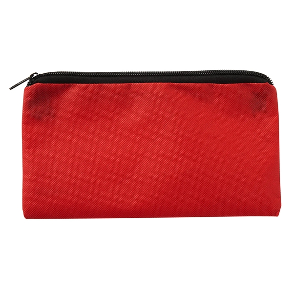 5" x 9" non-woven school pouch with zipper closure.... from ASI 52840 Evans Manufacturing