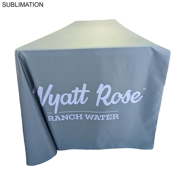 Sublimated PREMIUM Table Cloth for 8' Table, Drape Style, 3 sided,... from ASI 53509 FIEL-Fairdeal Import & Export / FIEL