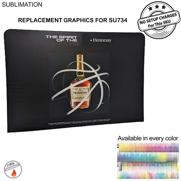 Replacement Full Color Graphics Double Sided for 10'W x 8'H EuroFit... from ASI 53509 FIEL-Fairdeal Import & Export / FIEL