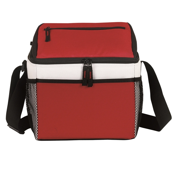 Tri-Color 8 bottle cooler made of poly + PU. Insulated, heat-sealed... from ASI 46420 Continental Mkting Svc Inc