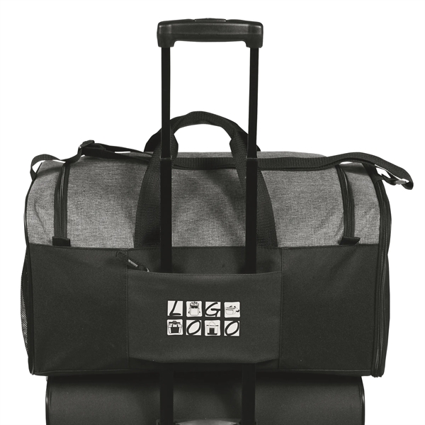 Casual 21" duffle bag with multiple compartments, pockets, water bottle mesh... from ASI 46420 Continental Mkting Svc Inc