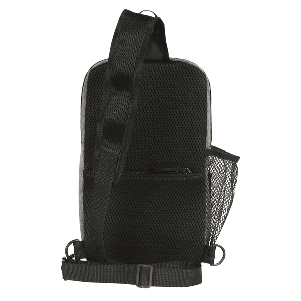 Casual crossbody chest bag with adjustable straps, a mesh side pocket... from ASI 46420 Continental Mkting Svc Inc