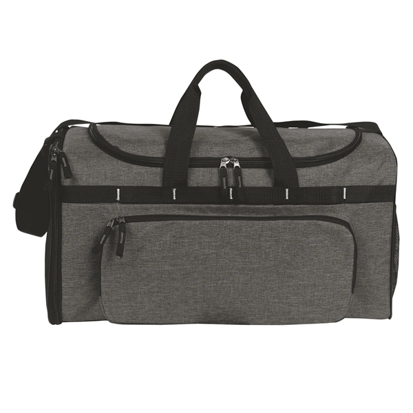 Casual 21" duffle bag with multiple compartments, pockets, water bottle mesh... from ASI 46420 Continental Mkting Svc Inc