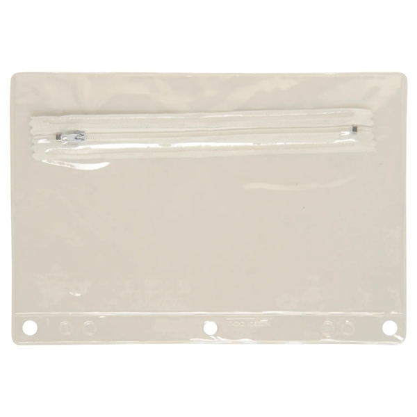 Translucent school pencil pouch clear front, 6 1/2" x 9 1/4".... from ASI 52840 Evans Manufacturing