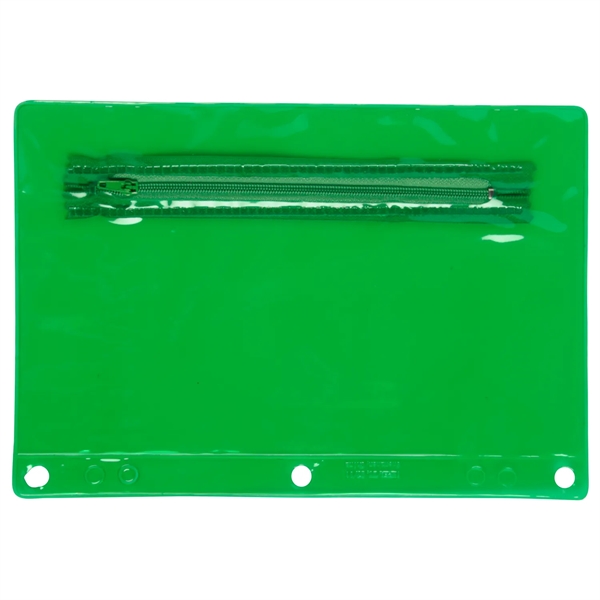 Translucent school pencil pouch clear front, 6 1/2" x 9 1/4".... from ASI 52840 Evans Manufacturing