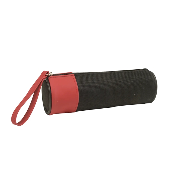 Polyester pencil case with zippered main compartment and wrist strap. ... from ASI 52840 Evans Manufacturing