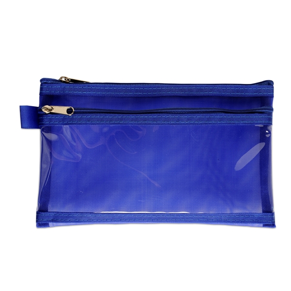CPSIA compliant twin pocket school supply pencil pouch.... from ASI 52840 Evans Manufacturing