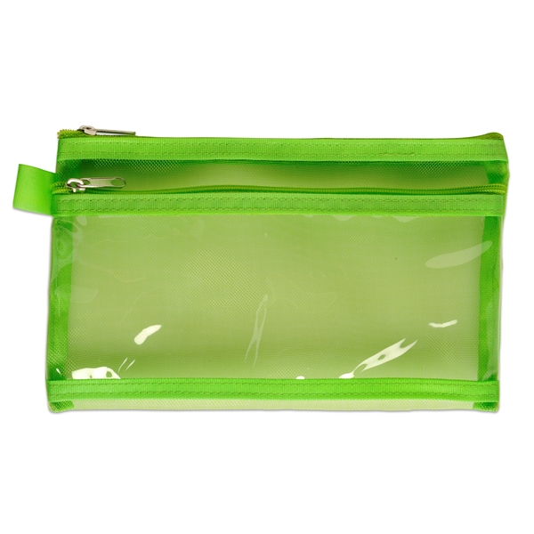 CPSIA compliant twin pocket school supply pencil pouch.... from ASI 52840 Evans Manufacturing