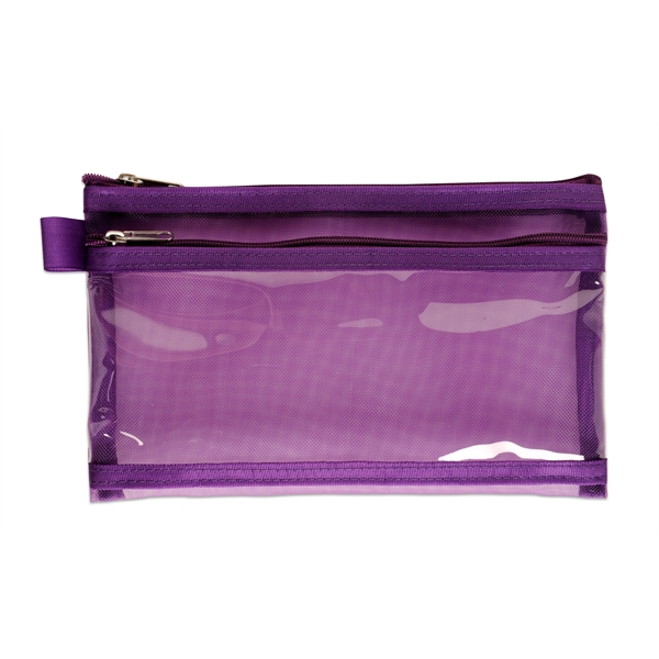 CPSIA compliant twin pocket school supply pencil pouch.... from ASI 52840 Evans Manufacturing