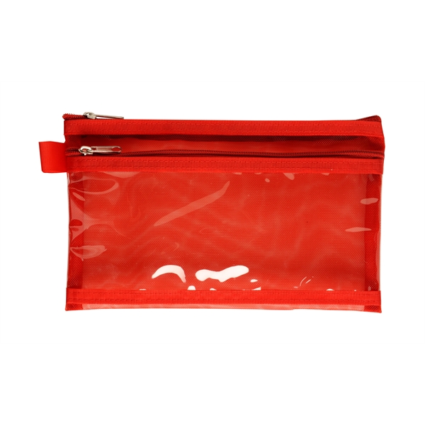 CPSIA compliant twin pocket school supply pencil pouch.... from ASI 52840 Evans Manufacturing