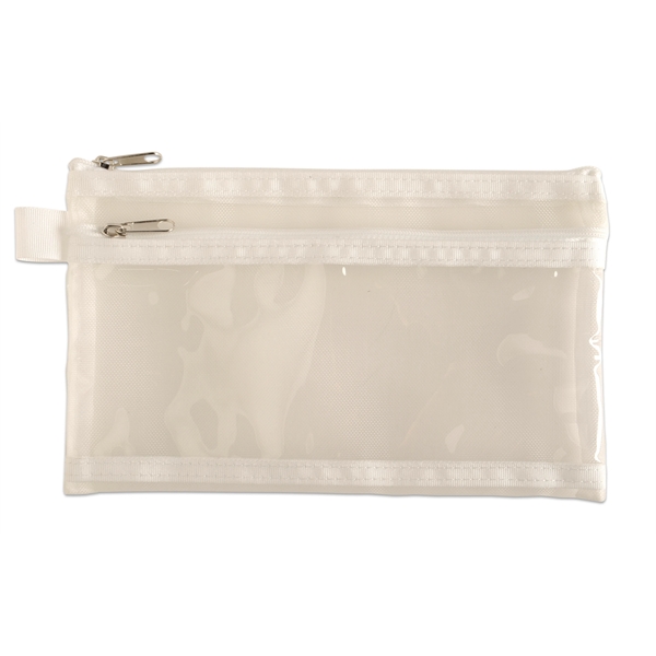 CPSIA compliant twin pocket school supply pencil pouch.... from ASI 52840 Evans Manufacturing