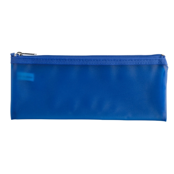 PVC-constructed frosted pencil pouch is perfect for storing pencils, pens, erasers... from ASI 52840 Evans Manufacturing