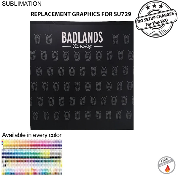 Replacement Graphics Single sided 10'w x 8'h with pole pocket top... from ASI 53509 FIEL-Fairdeal Import & Export / FIEL