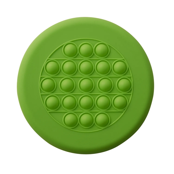 2-in-1 silicone pop flyer with stress relieving popping bubbles. Measures 6... from ASI 52840 Evans Manufacturing