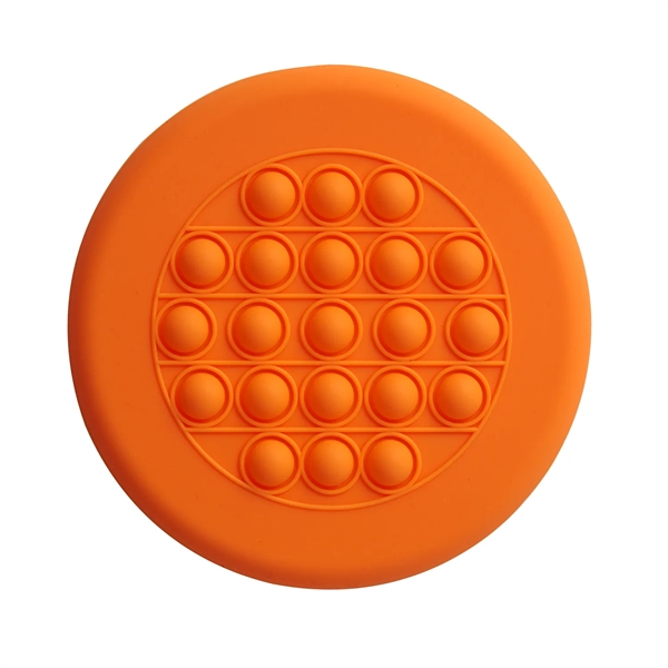2-in-1 silicone pop flyer with stress relieving popping bubbles. Measures 6... from ASI 52840 Evans Manufacturing