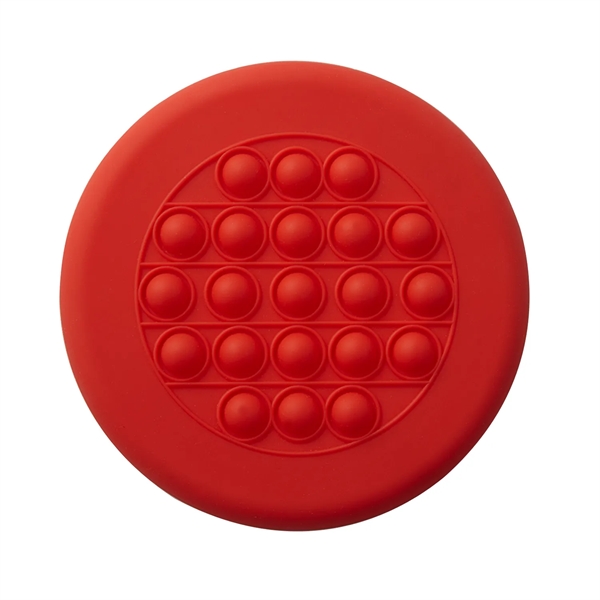 2-in-1 silicone pop flyer with stress relieving popping bubbles. Measures 6... from ASI 52840 Evans Manufacturing