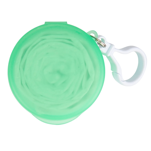 Reusable and lightweight plastic poncho with carabiner attachment.... from ASI 52840 Evans Manufacturing