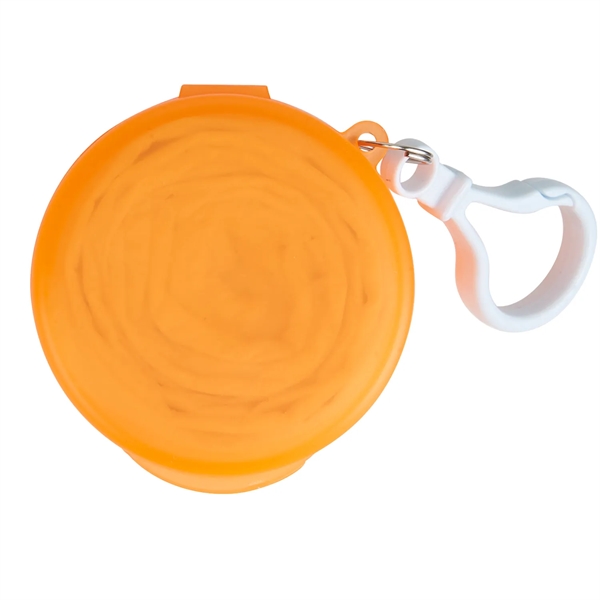 Reusable and lightweight plastic poncho with carabiner attachment.... from ASI 52840 Evans Manufacturing