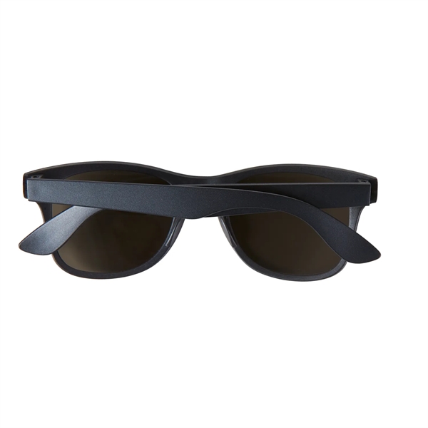 Metallic sunglasses that feature dark, ultraviolet protective lenses with UV400 rating.... from ASI 52840 Evans Manufacturing