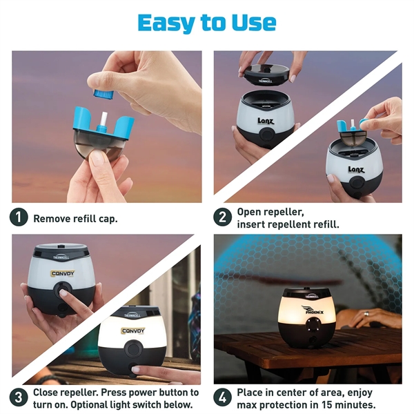 Thermacell Mosquito Repeller that provides a 20-foot zone of mosquito protection... from ASI 46170 Compass Industries Inc