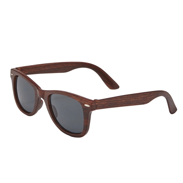 Woodgrain sunglasses that feature dark, ultraviolet protective lenses with UV400 rating.... from ASI 52840 Evans Manufacturing