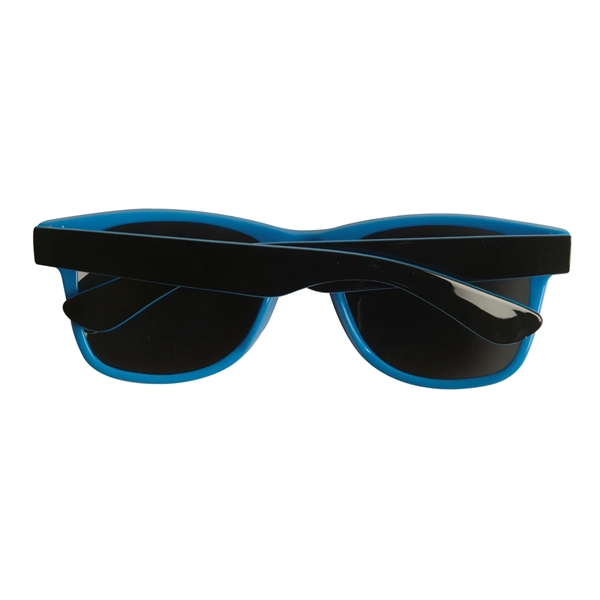 Miami two-tone sunglasses are available in three colors with protective lenses... from ASI 52840 Evans Manufacturing